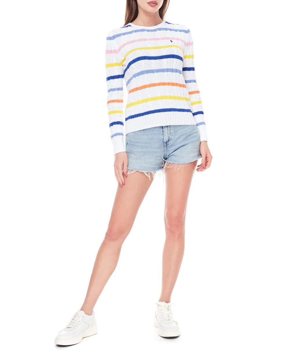 Джемпер Polo Ralph Lauren 211904647001, белый цвет • Купить в интернет-магазине Kameron
