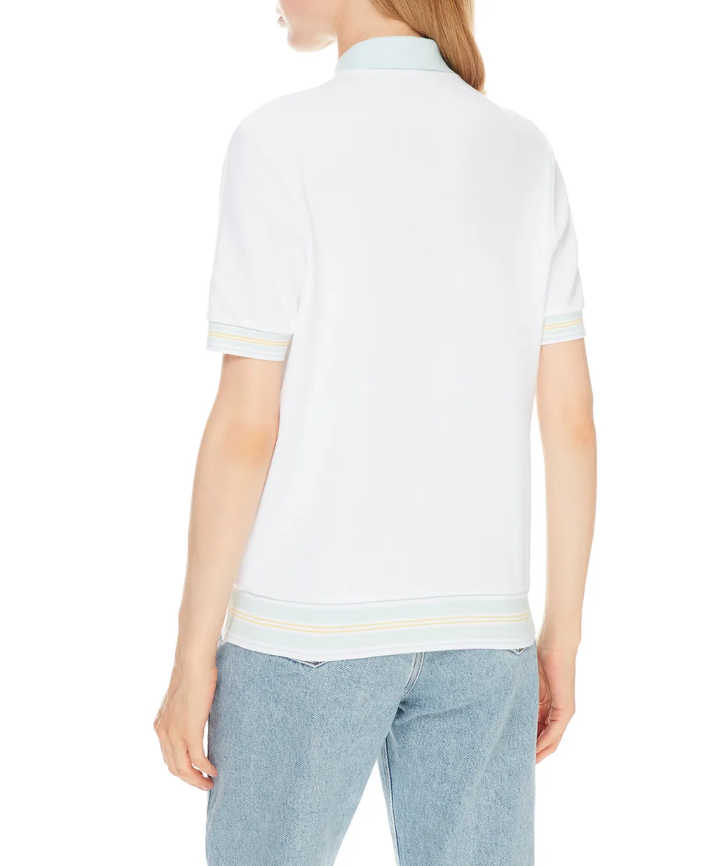 Поло Balmain WF1GB000J139, белый цвет • Купить в интернет-магазине Kameron