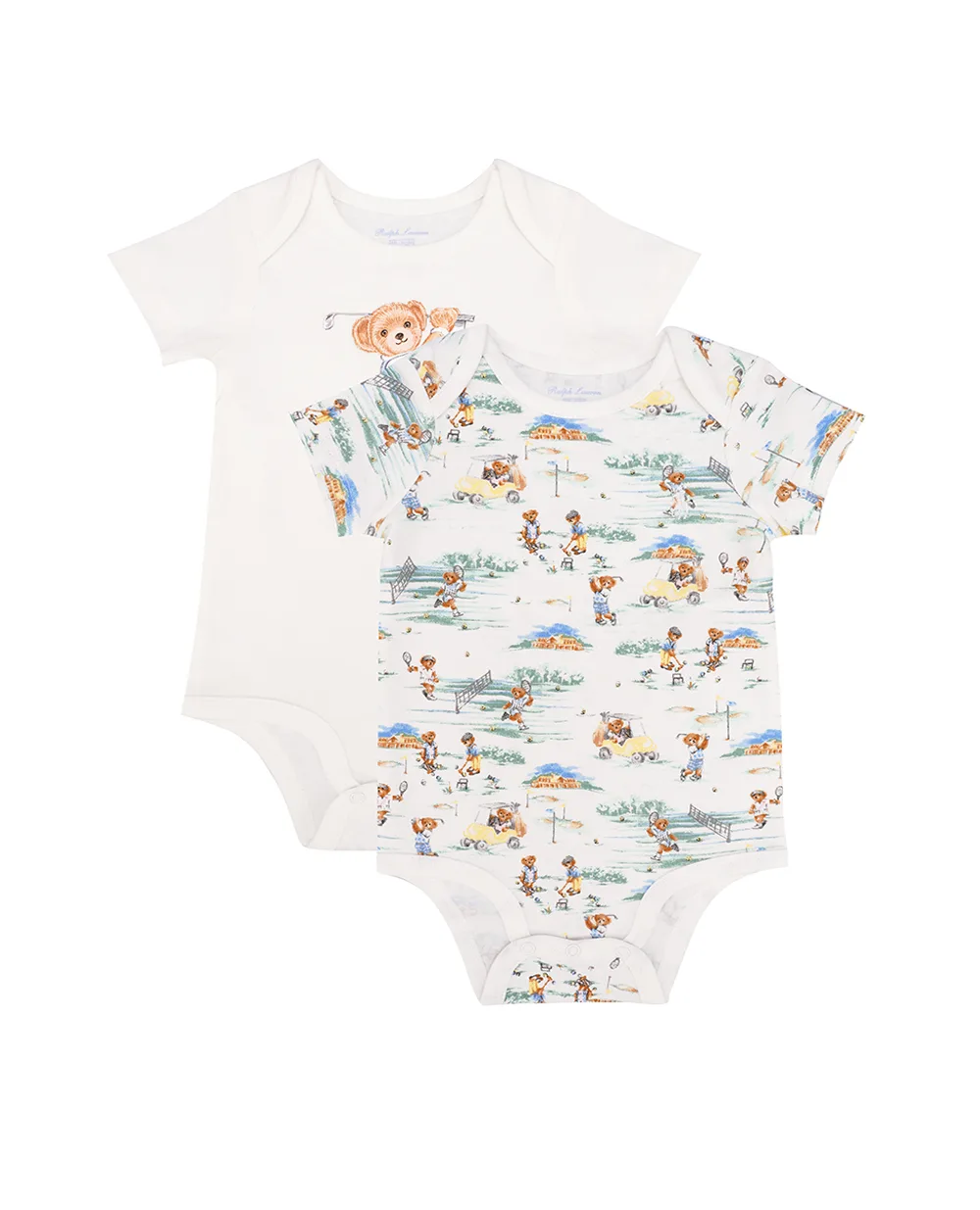 Детское боди Polo Bear (2 шт) Polo Ralph Lauren Kids 320933512001, разноцветный цвет • Купить в интернет-магазине Kameron