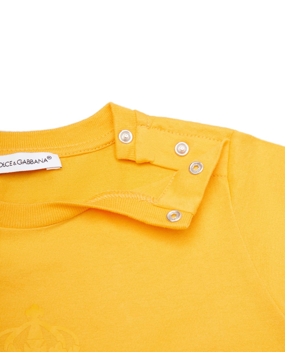 Футболка Dolce&Gabbana Kids L1JT7W-G7YFJ, желтый цвет • Купить в интернет-магазине Kameron