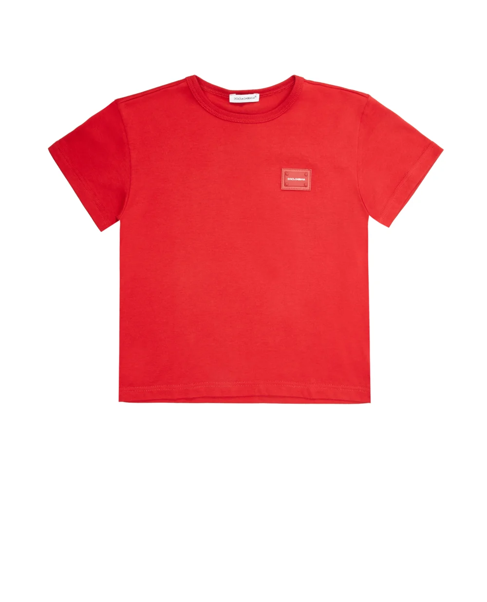 Детская футболка Dolce&Gabbana Kids L4JT7T-G7OLK-S-, красный цвет • Купить в интернет-магазине Kameron