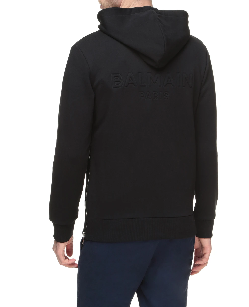 Худи Balmain XH1JR010BB20, черный цвет • Купить в интернет-магазине Kameron