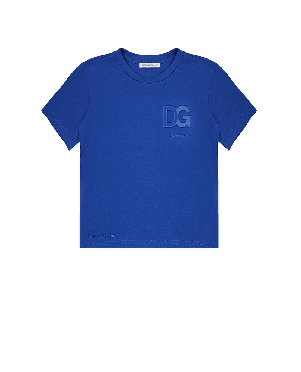 Футболка Dolce&Gabbana Kids L4JTDH-G7A5Z-B, синий цвет • Купить в интернет-магазине Kameron