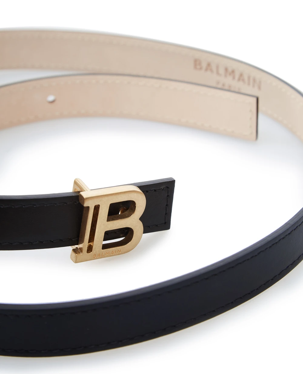 Кожаный ремень Balmain WN1WJ000LVTL, черный цвет • Купить в интернет-магазине Kameron