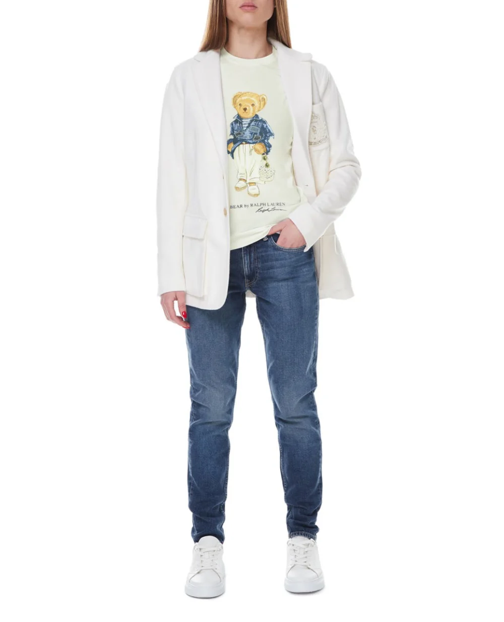 Футболка Polo Ralph Lauren 211892645001, белый цвет • Купить в интернет-магазине Kameron