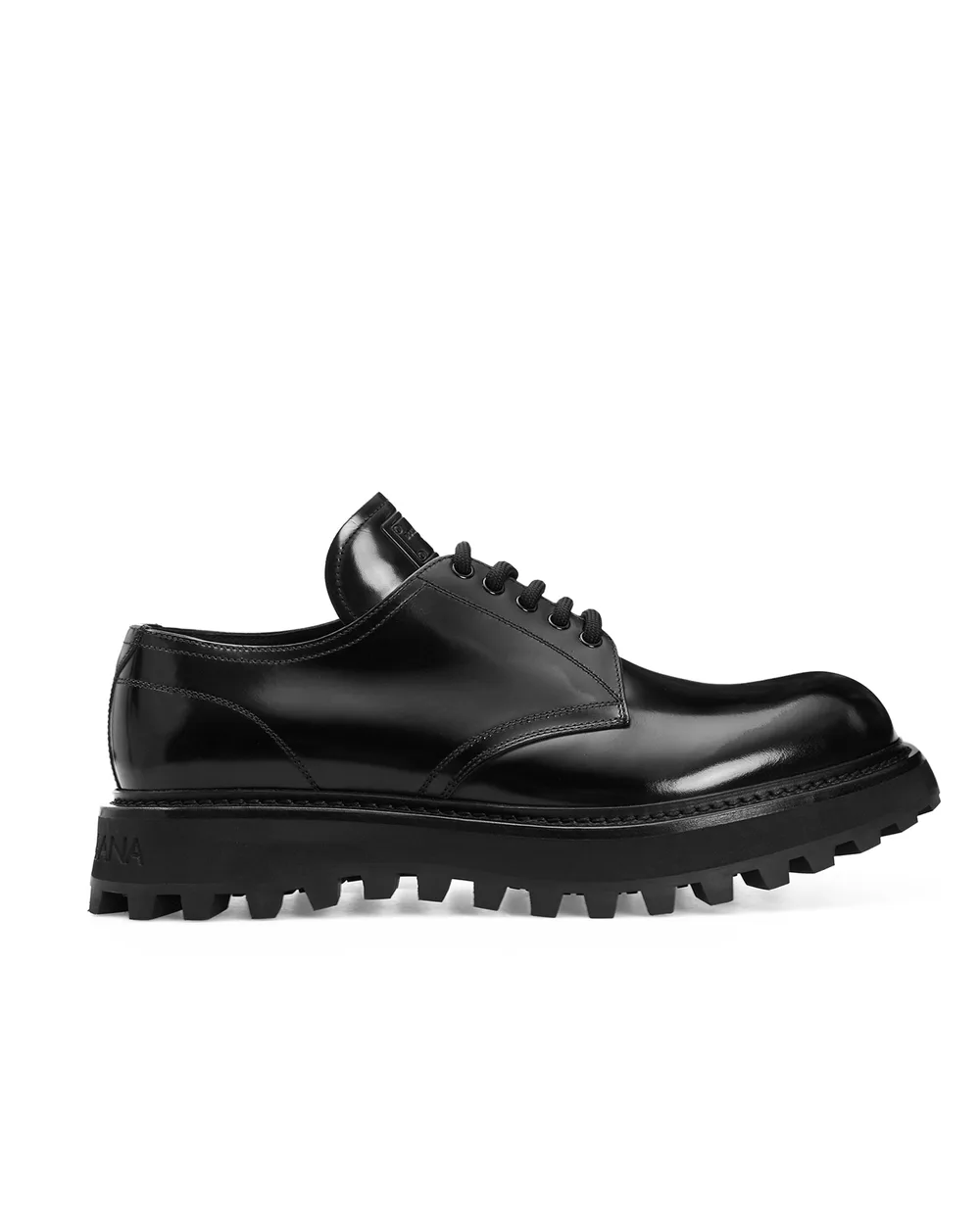 Кожаные дерби Dolce&Gabbana A10690-A1203, черный цвет • Купить в интернет-магазине Kameron