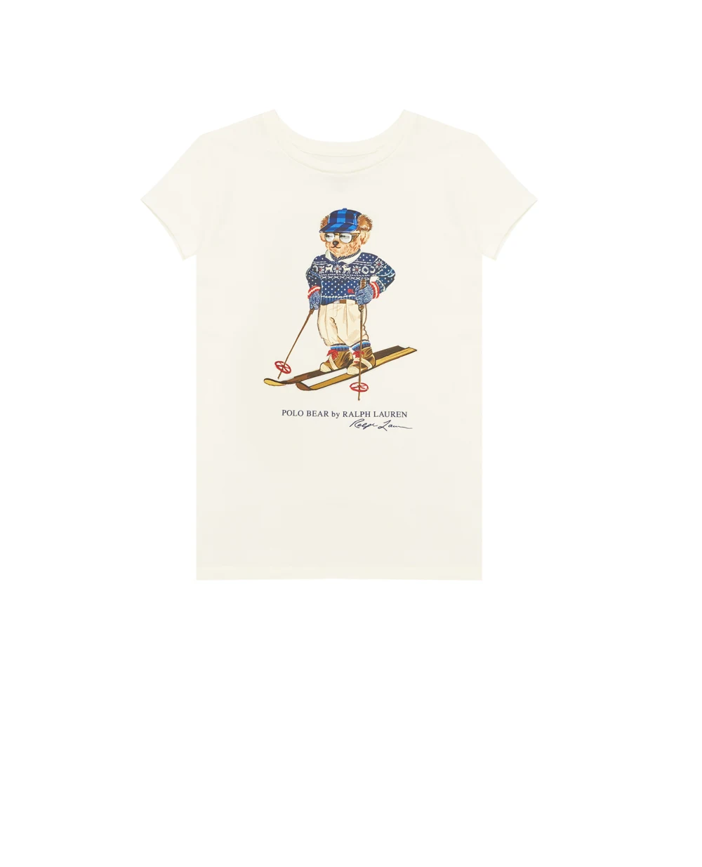 Детская футболка Polo Bear Polo Ralph Lauren Kids 313853435001, белый цвет • Купить в интернет-магазине Kameron