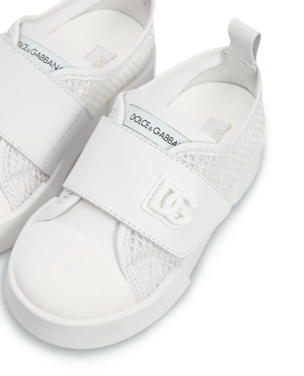 Детские кеды Dolce&Gabbana Kids DN0167-AY232, белый цвет • Купить в интернет-магазине Kameron