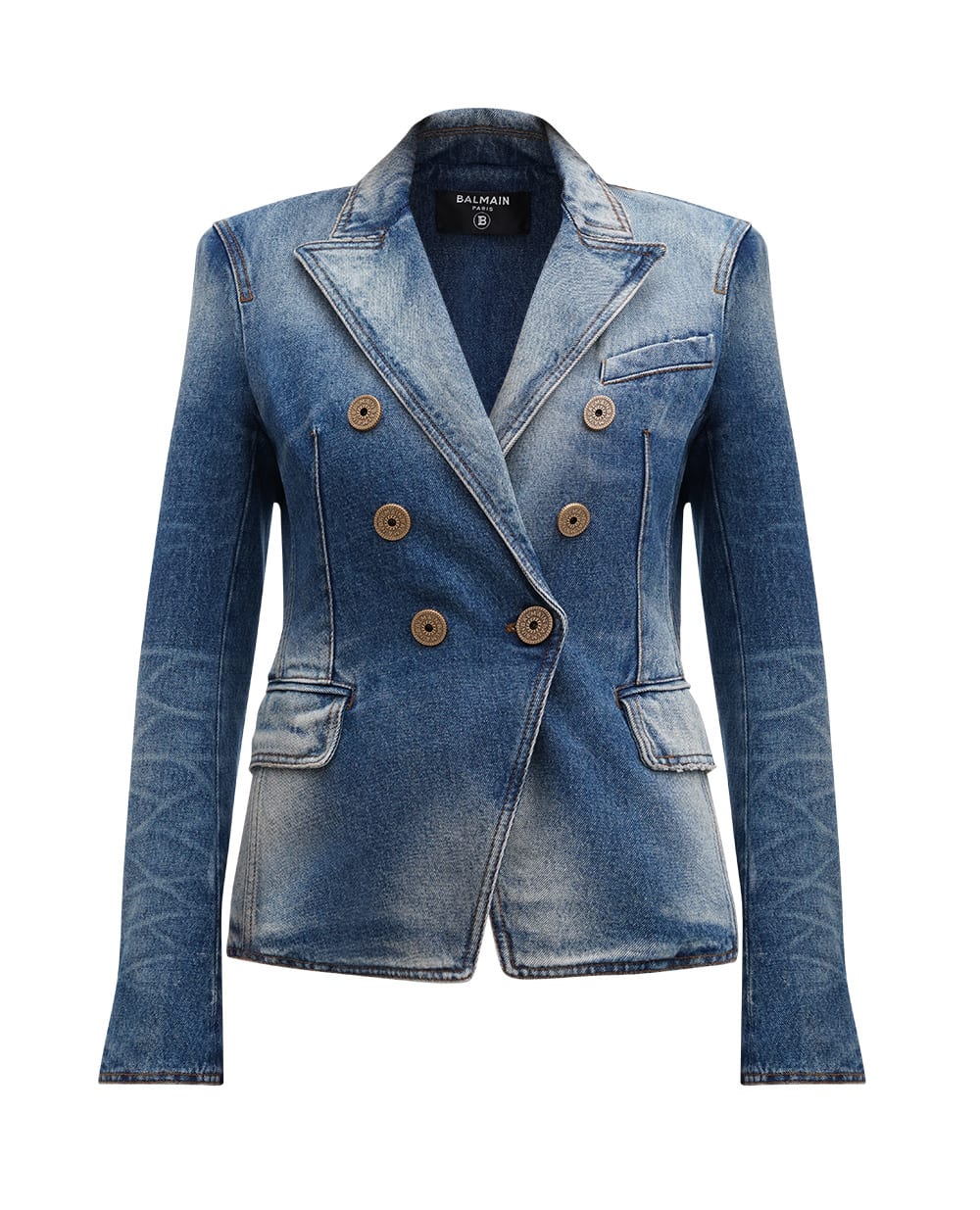 Джинсовий жакет Balmain BF1SG170DD64, синій колір • Купити в інтернет-магазині Kameron