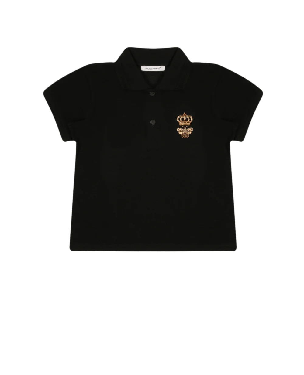 Поло Dolce&Gabbana Kids L4JTCX-G7YGM-S, черный цвет • Купить в интернет-магазине Kameron