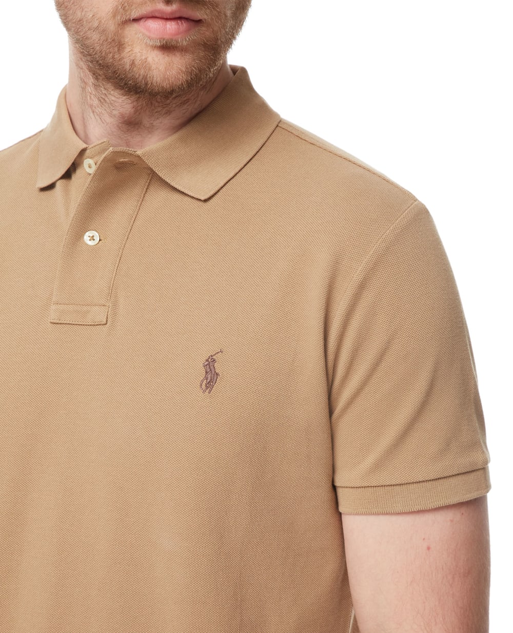 Поло Polo Ralph Lauren 710680784230, бежевый цвет • Купить в интернет-магазине Kameron