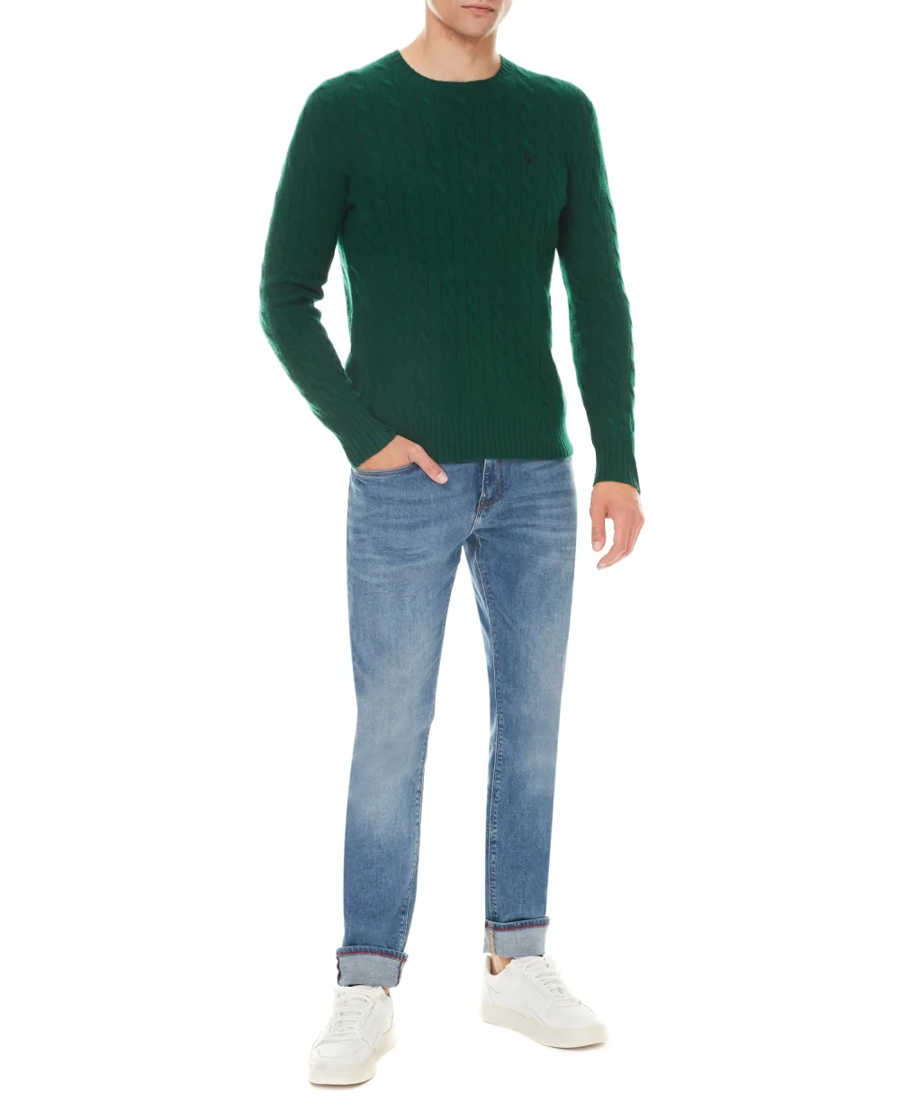Шерстяной джемпер Polo Ralph Lauren 710719546023, зеленый цвет • Купить в интернет-магазине Kameron