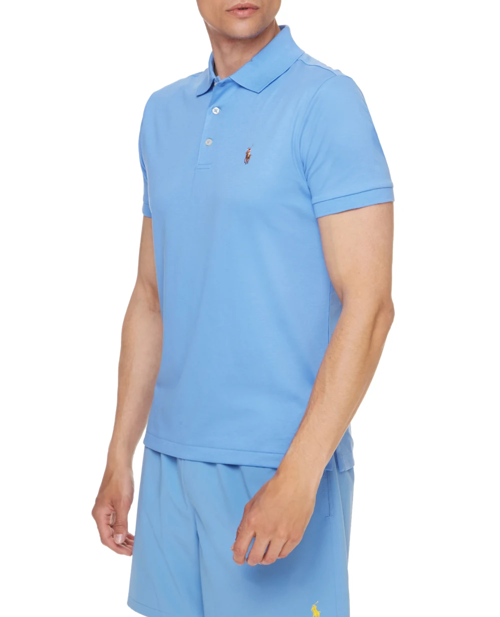 Поло Polo Ralph Lauren 710704319045, голубой цвет • Купить в интернет-магазине Kameron