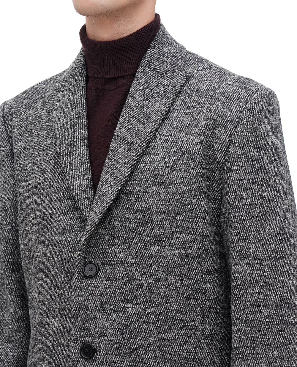 Однобортное шерстяное пальто Dolce&Gabbana G033LT-GG723, серый цвет • Купить в интернет-магазине Kameron