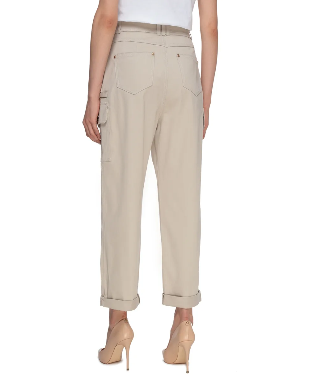 Брюки Balmain VF15743D086, бежевый цвет • Купить в интернет-магазине Kameron