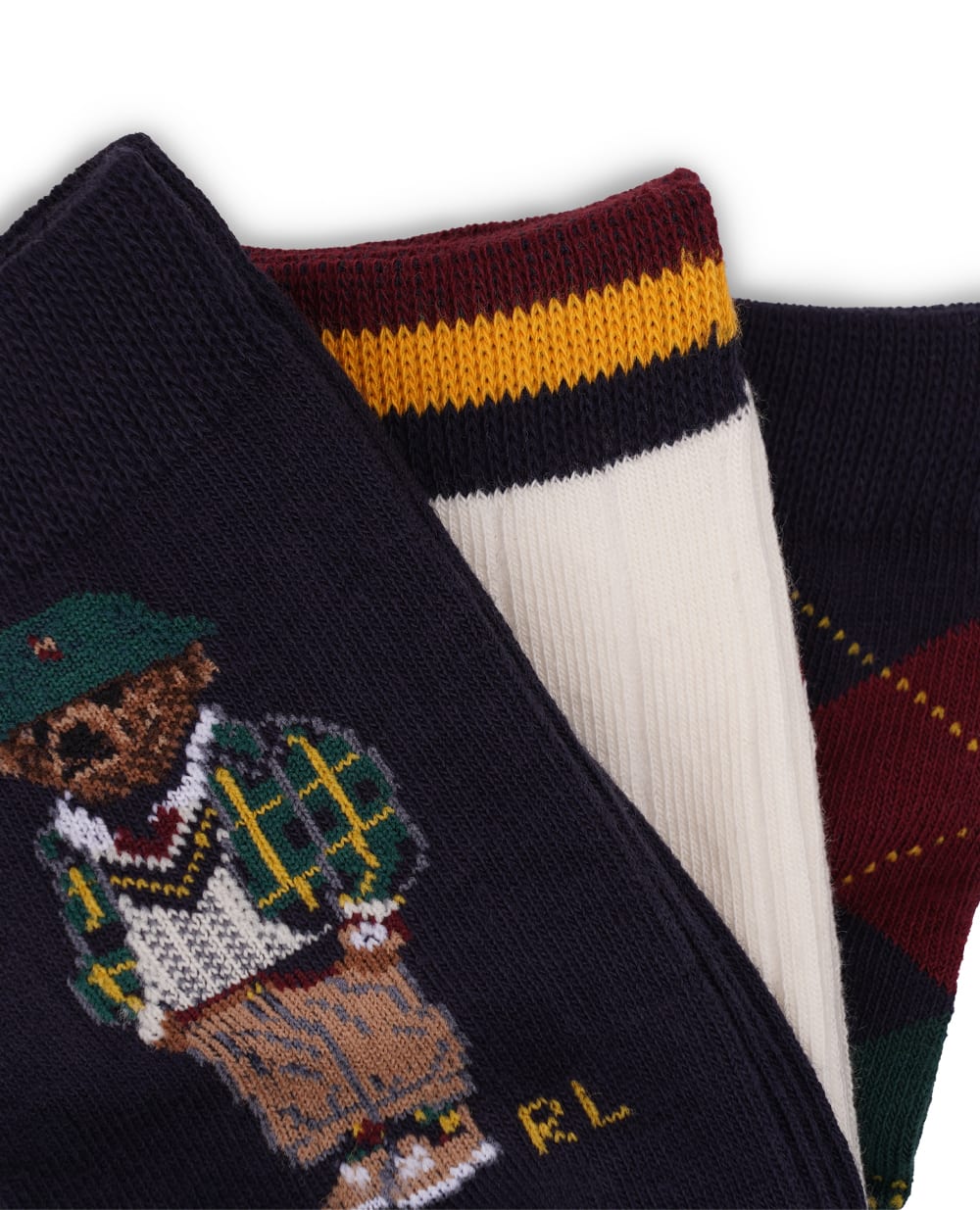 Детские носки Polo Bear (3 пары) Polo Ralph Lauren Kids 444927573001, разноцветный цвет • Купить в интернет-магазине Kameron
