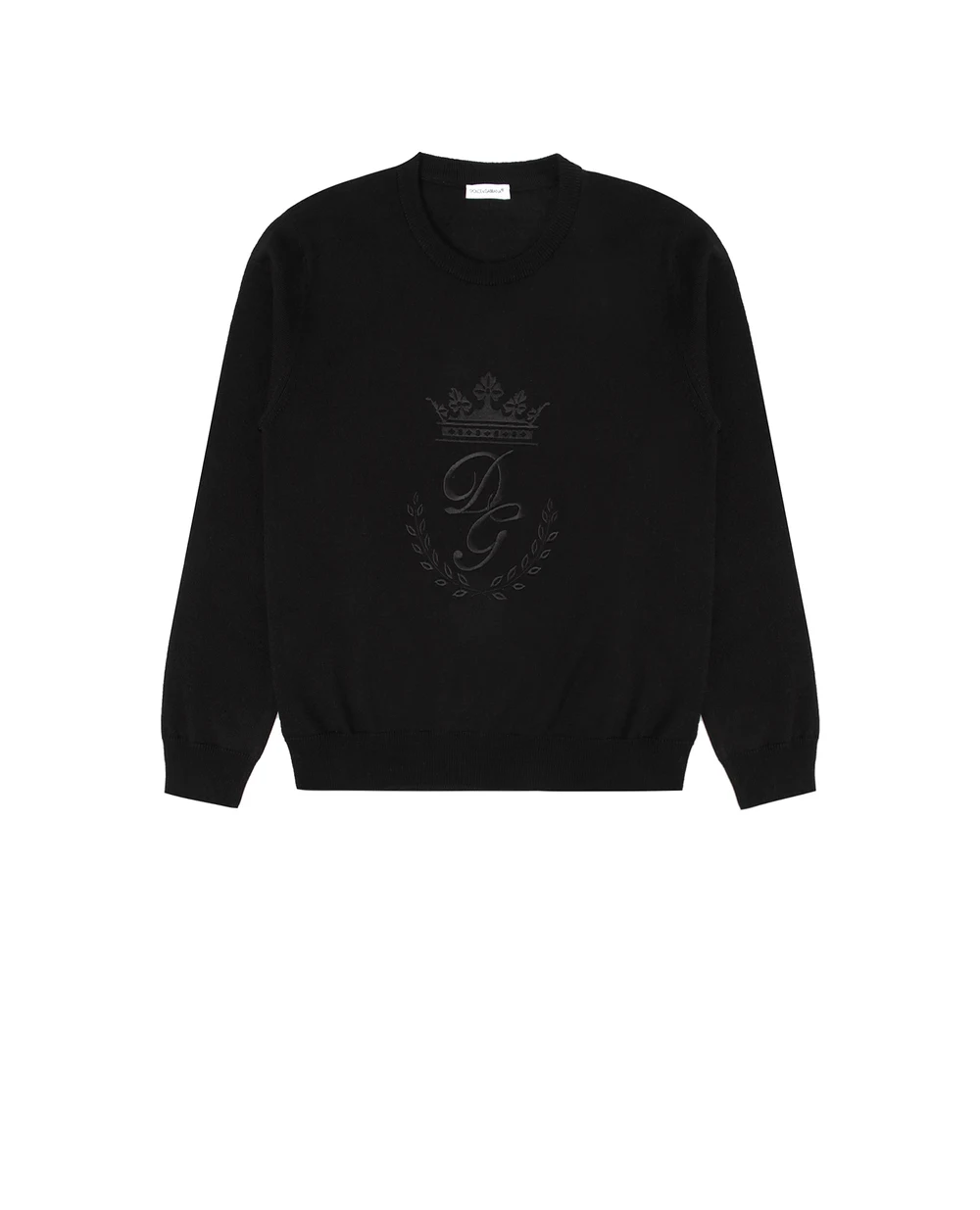Детский шерстяной джемпер Dolce&Gabbana Kids L4KW22-JAVUV-S, черный цвет • Купить в интернет-магазине Kameron