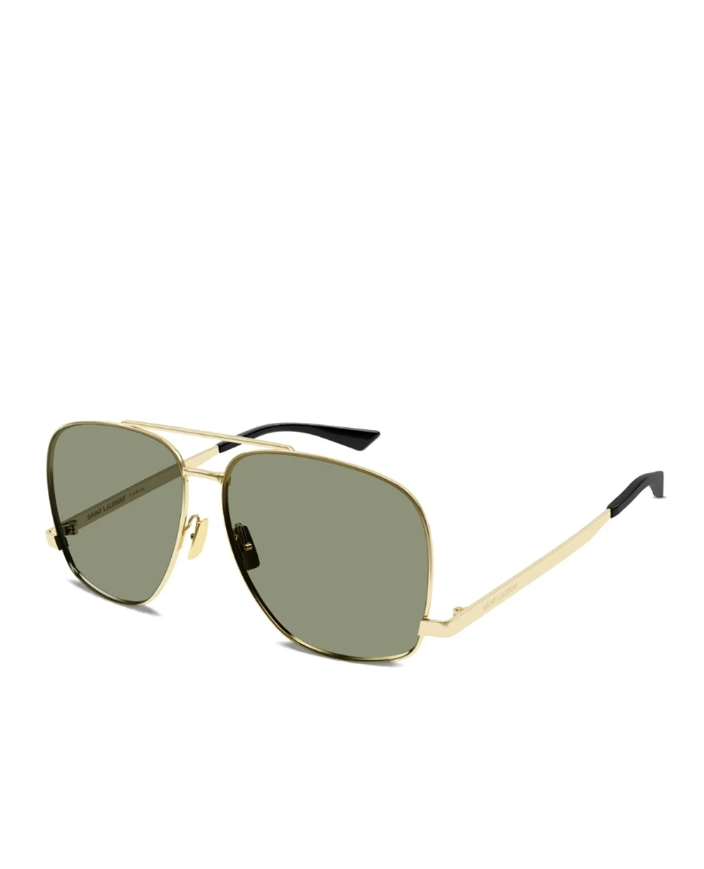 Солнцезащитные очки Saint Laurent SL 653 LEON-003, золотой цвет • Купить в интернет-магазине Kameron