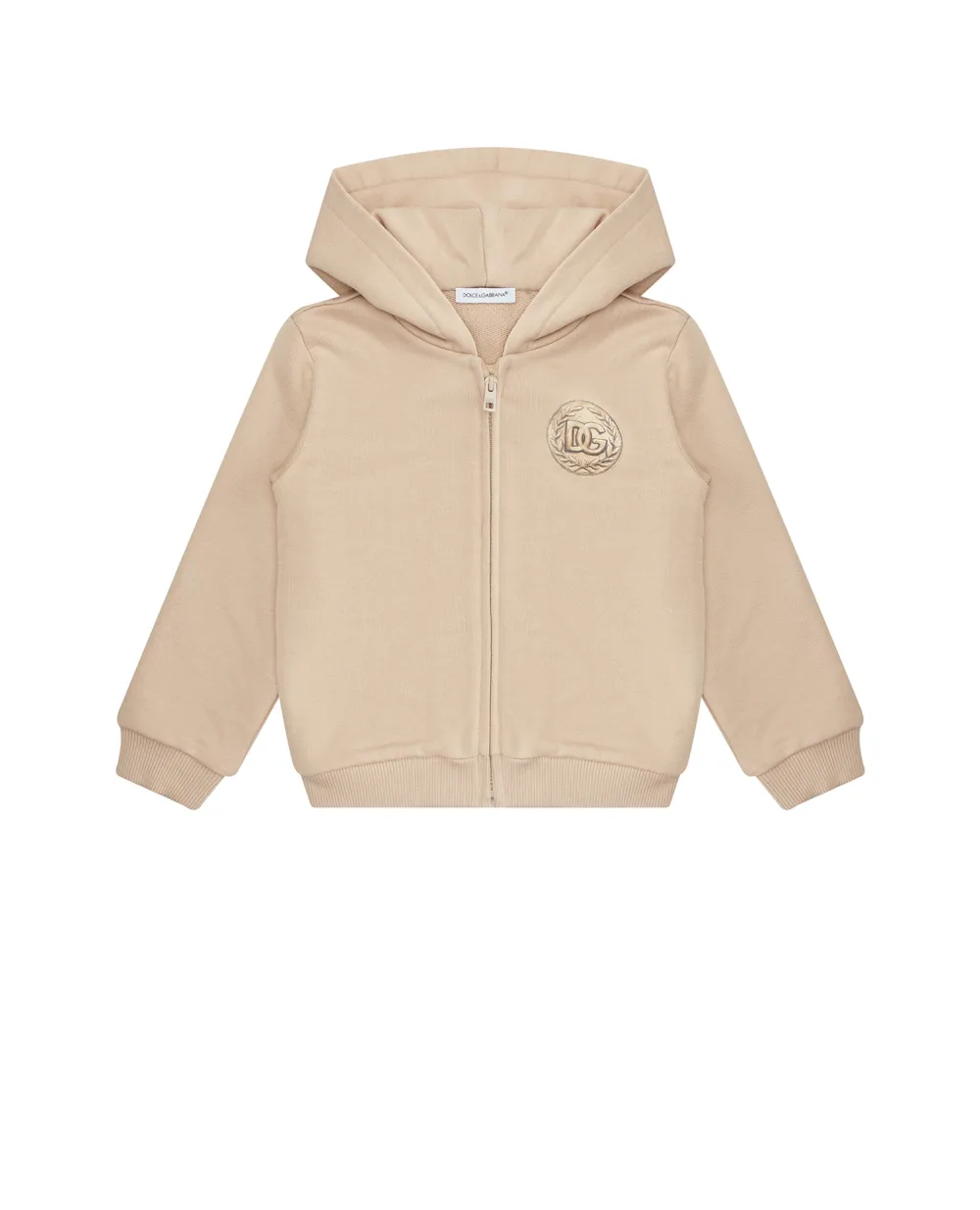 Детское худи (костюм) Dolce&Gabbana Kids L1JWHY-G7KXX, бежевый цвет • Купить в интернет-магазине Kameron