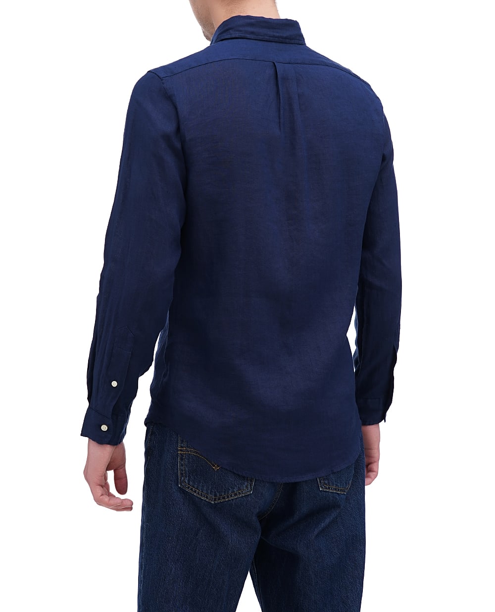 Льняная рубашка Polo Ralph Lauren 710794141002, темно-синий цвет • Купить в интернет-магазине Kameron
