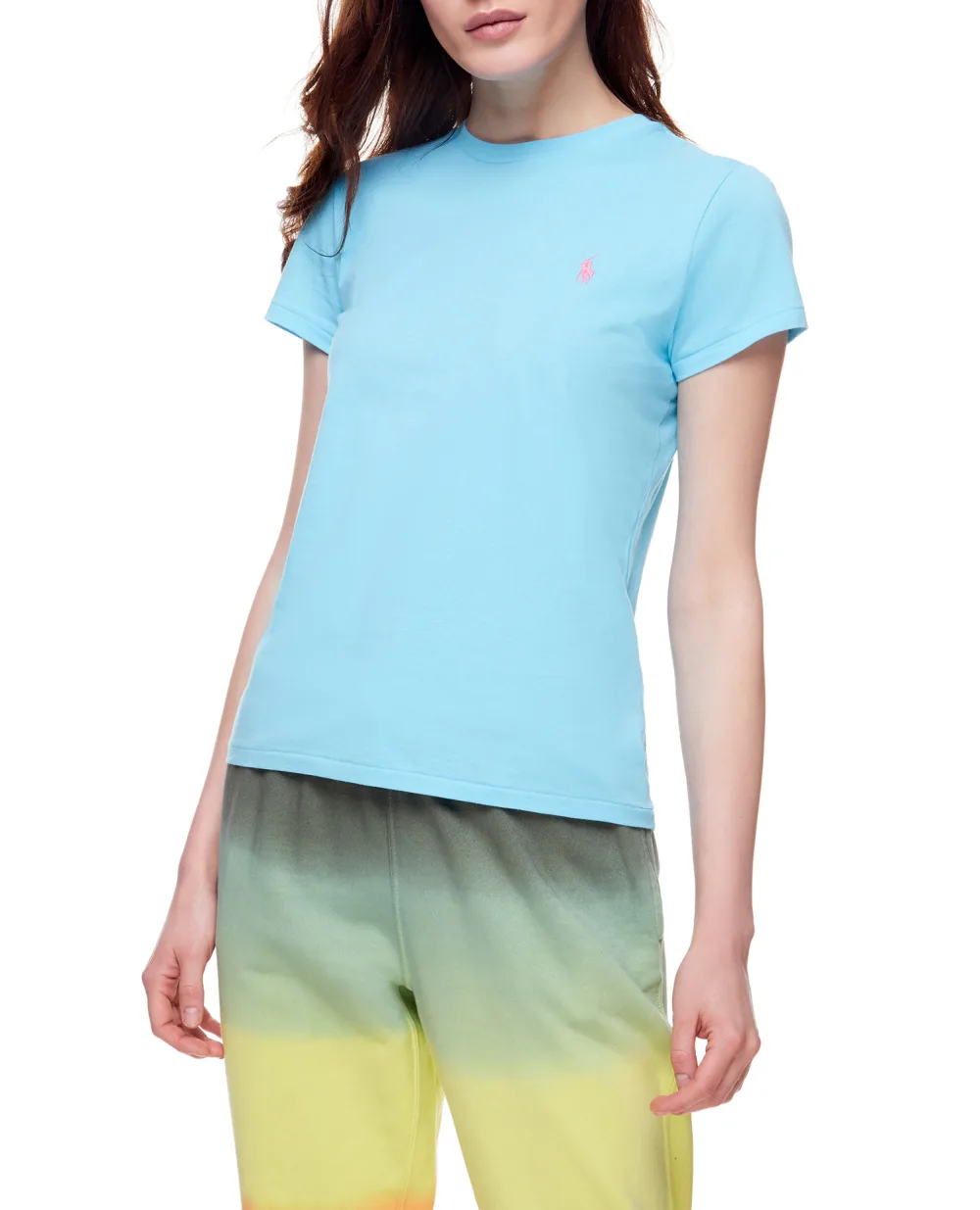 Футболка Polo Ralph Lauren 211847073017, голубой цвет • Купить в интернет-магазине Kameron