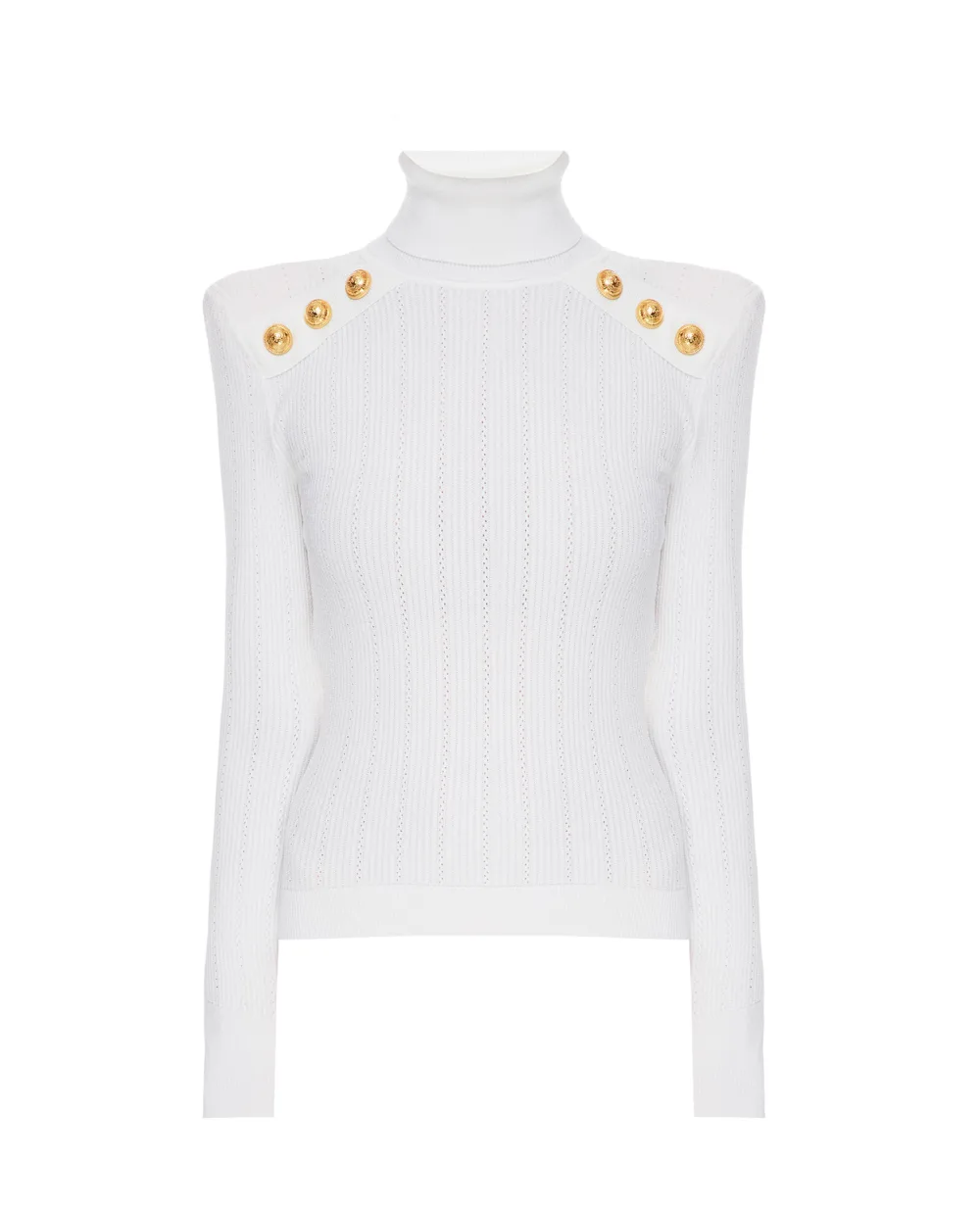 Гольф Balmain WF1KH000K211, белый цвет • Купить в интернет-магазине Kameron