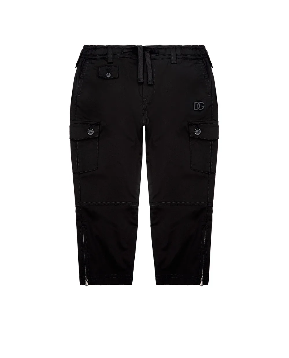 Детские брюки Dolce&Gabbana Kids L43P26-G7B0N-B, черный цвет • Купить в интернет-магазине Kameron