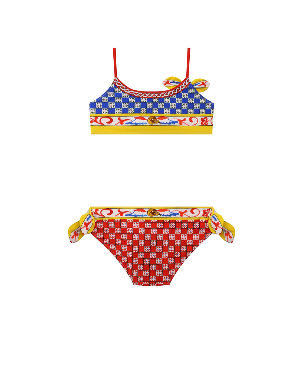 Детский купальник Dolce&Gabbana Kids L5J806-G7WLU-S, разноцветный цвет • Купить в интернет-магазине Kameron