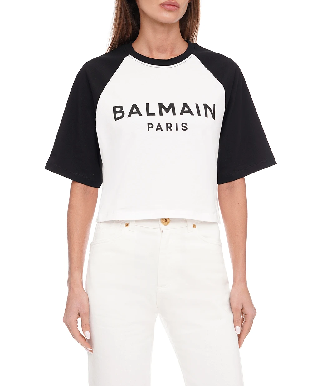 Футболка Balmain CF1EE090BB02, черный цвет • Купить в интернет-магазине Kameron