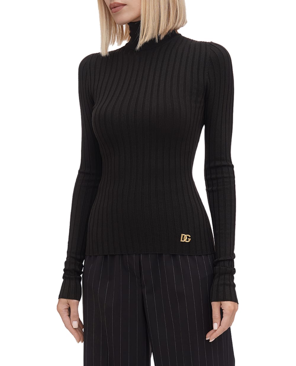 Гольф Dolce&Gabbana FXL73T-JCVJ7, темно-коричневый цвет • Купить в интернет-магазине Kameron