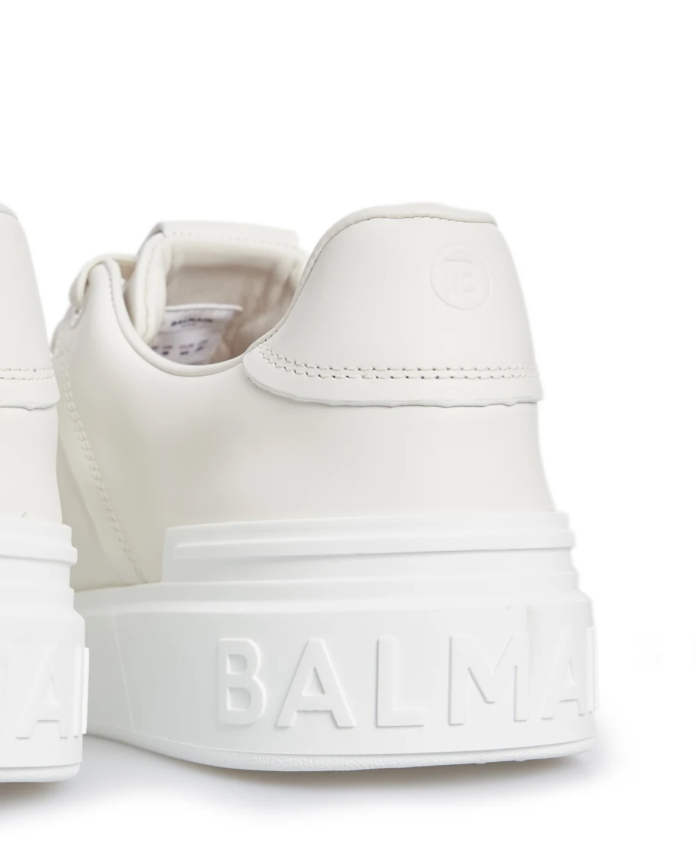 Шкіряні снікери B-Court Balmain AM1VI288LVTR, білий колір • Купити в інтернет-магазині Kameron