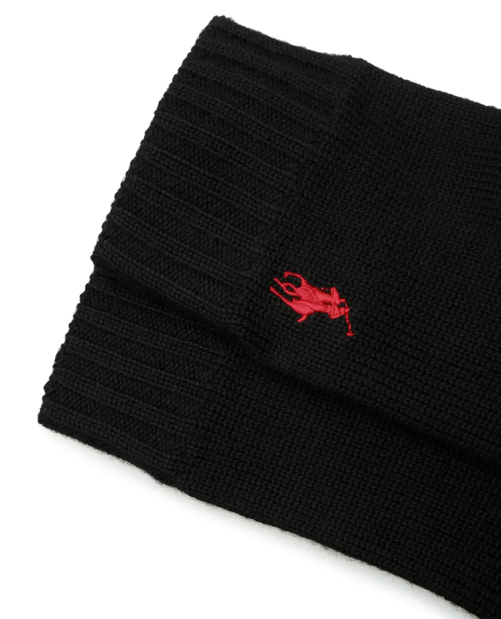 Шерстяные перчатки Polo Ralph Lauren 710761416003, черный цвет • Купить в интернет-магазине Kameron