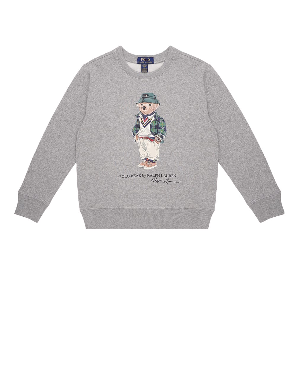 Детский свитшот Polo Bear Polo Ralph Lauren Kids 322919722001, серый цвет • Купить в интернет-магазине Kameron