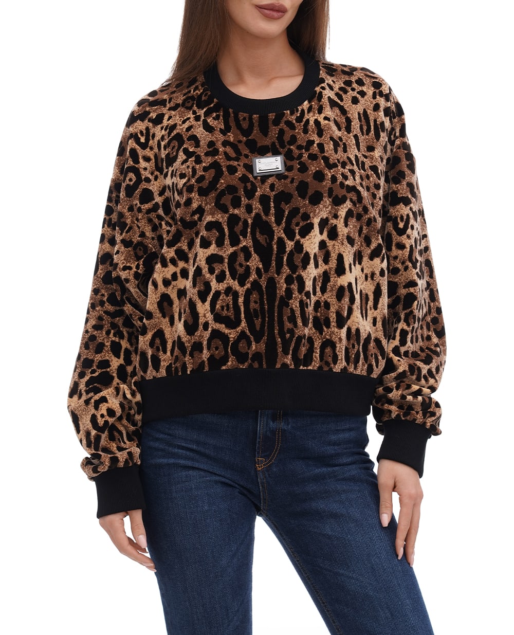Свитшот Dolce&Gabbana F9R28T-FJ7D5, коричневый цвет • Купить в интернет-магазине Kameron