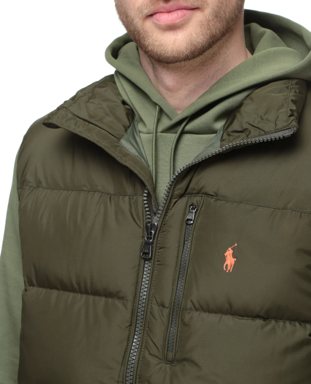 Пуховой жилет Polo Ralph Lauren 710825872006, зеленый цвет • Купить в интернет-магазине Kameron