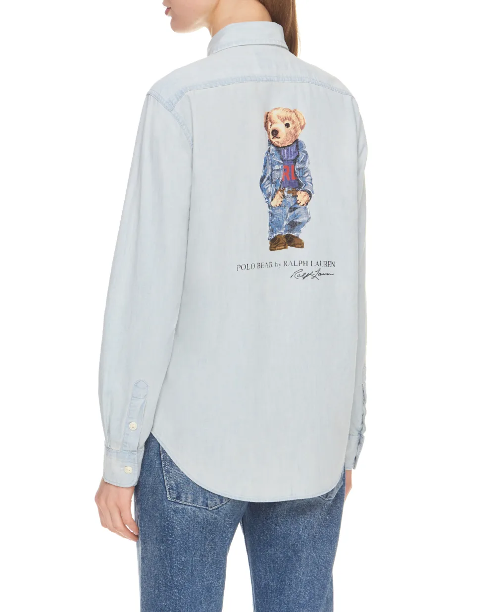 Рубашка Polo Ralph Lauren 211784196001, голубой цвет • Купить в интернет-магазине Kameron