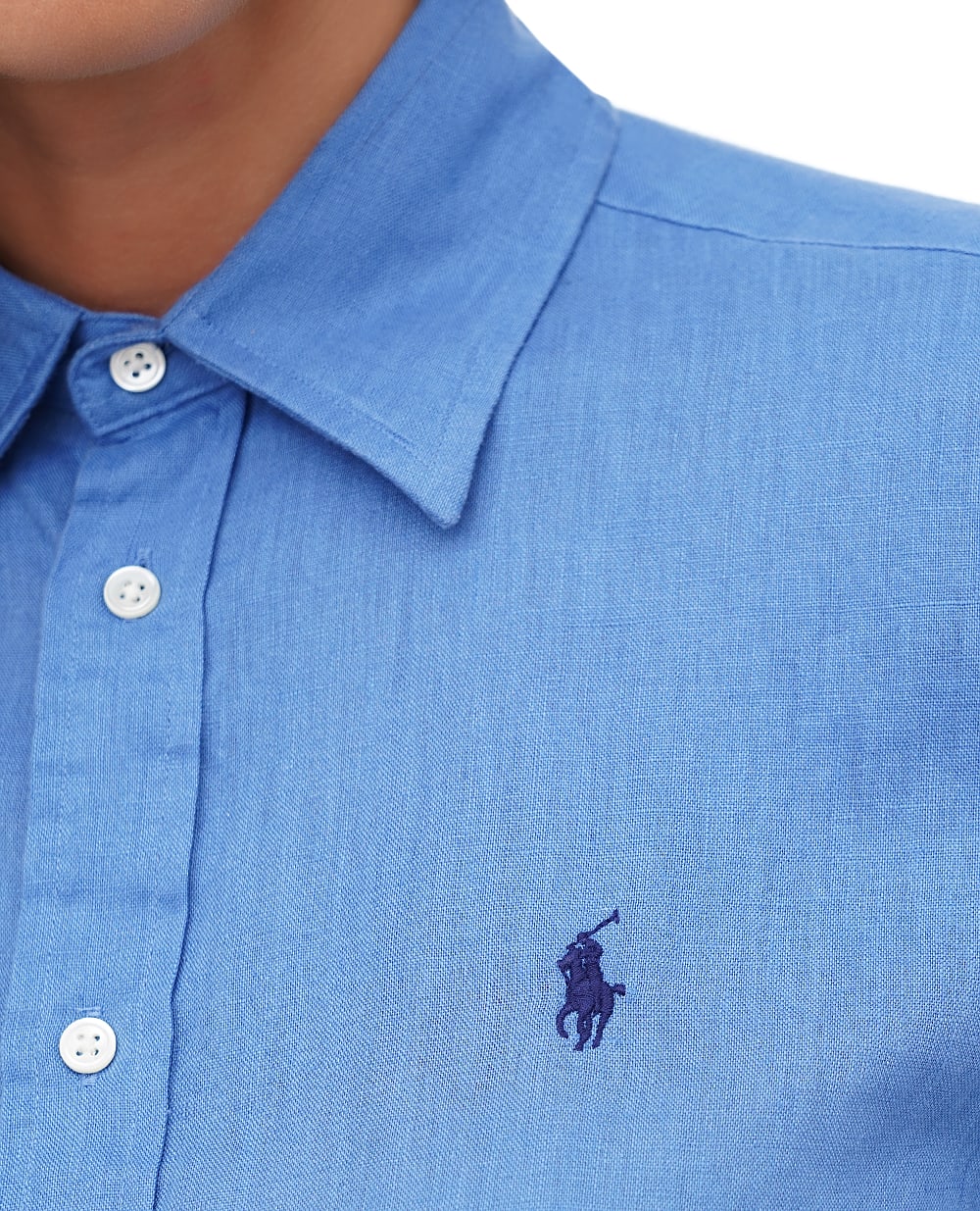 Льняная рубашка Polo Ralph Lauren 211920516018, синий цвет • Купить в интернет-магазине Kameron