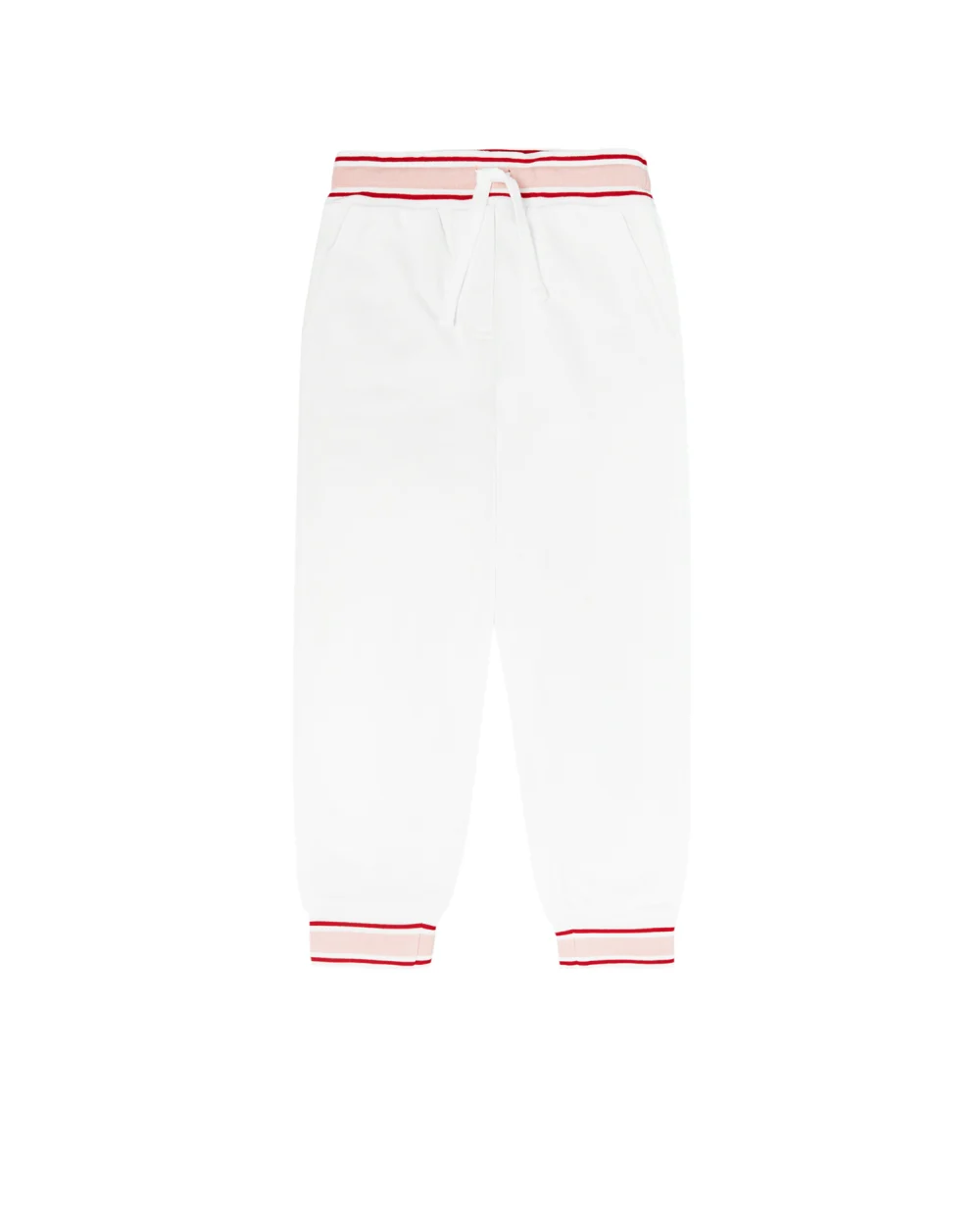 Детские спортивные брюки Dolce&Gabbana Kids L5JP4A-G7YFB-B, белый цвет • Купить в интернет-магазине Kameron