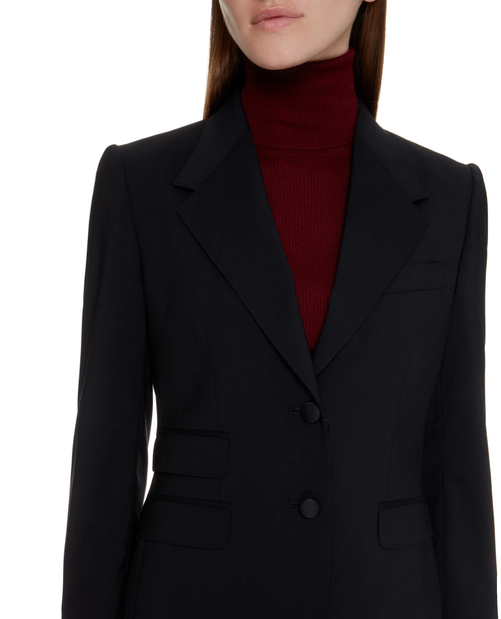 Шерстяной жакет Dolce&Gabbana F29G3T-FUBBG, черный цвет • Купить в интернет-магазине Kameron