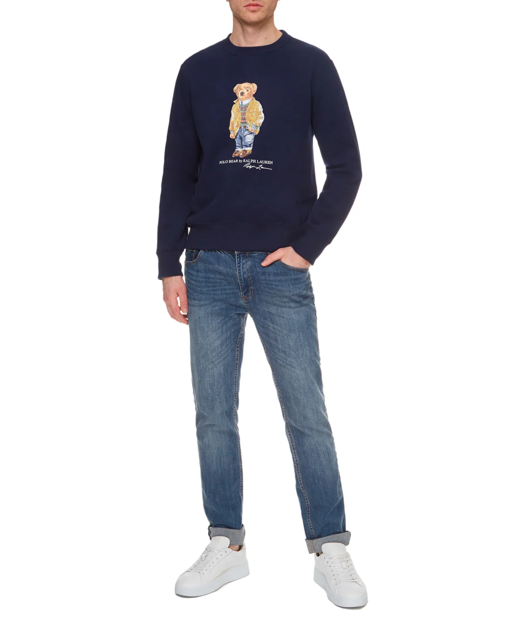 Свитшот Polo Ralph Lauren 710829165001, синий цвет • Купить в интернет-магазине Kameron