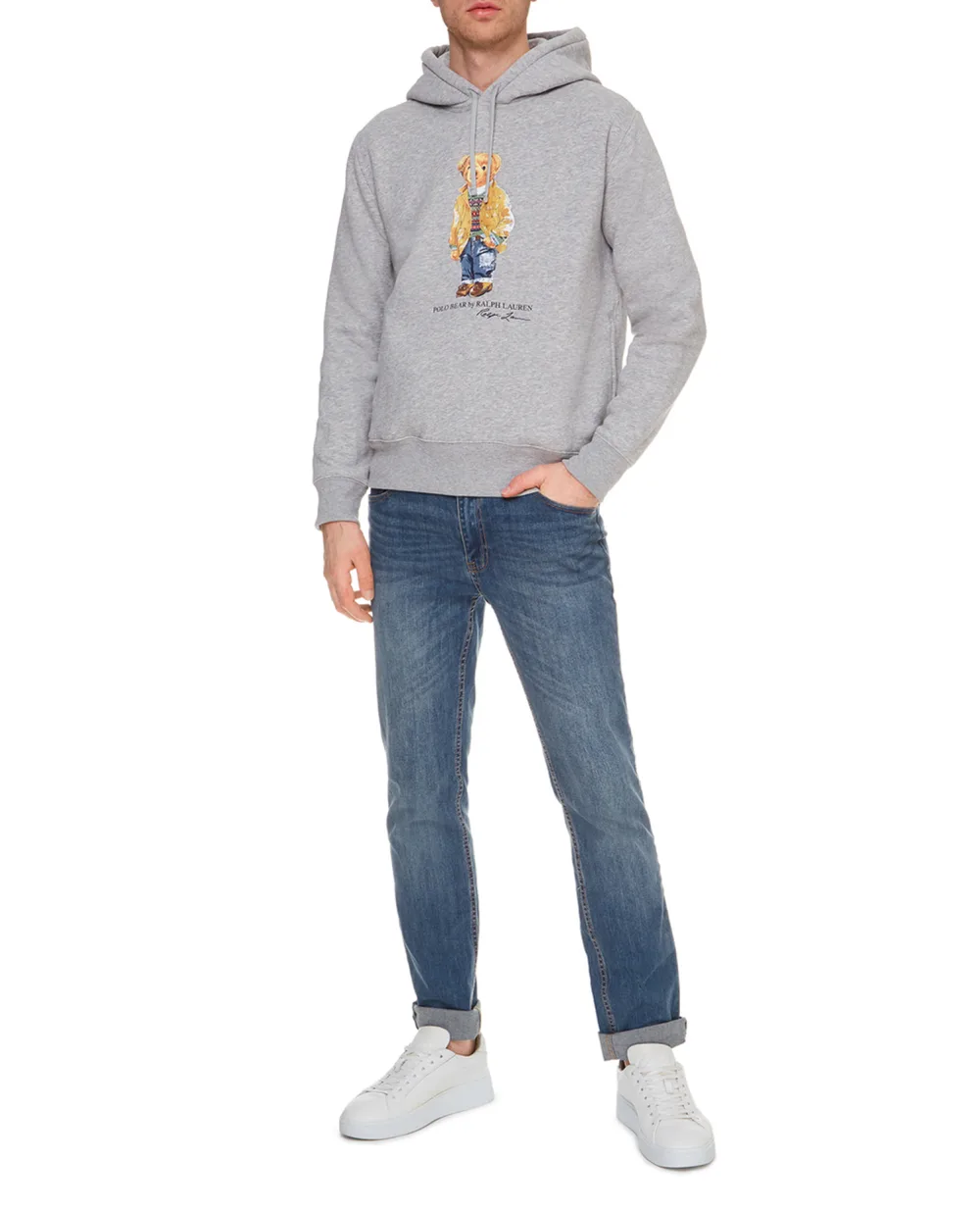 Худи Polo Ralph Lauren 710829166002, серый цвет • Купить в интернет-магазине Kameron