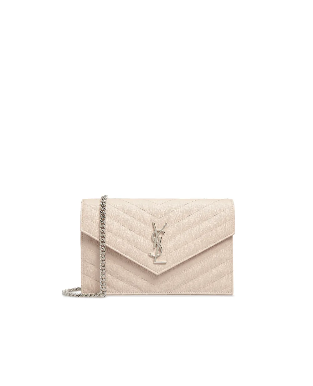 Кожаная сумка Envelope  Saint Laurent 393953-BOW02-, розовый цвет • Купить в интернет-магазине Kameron