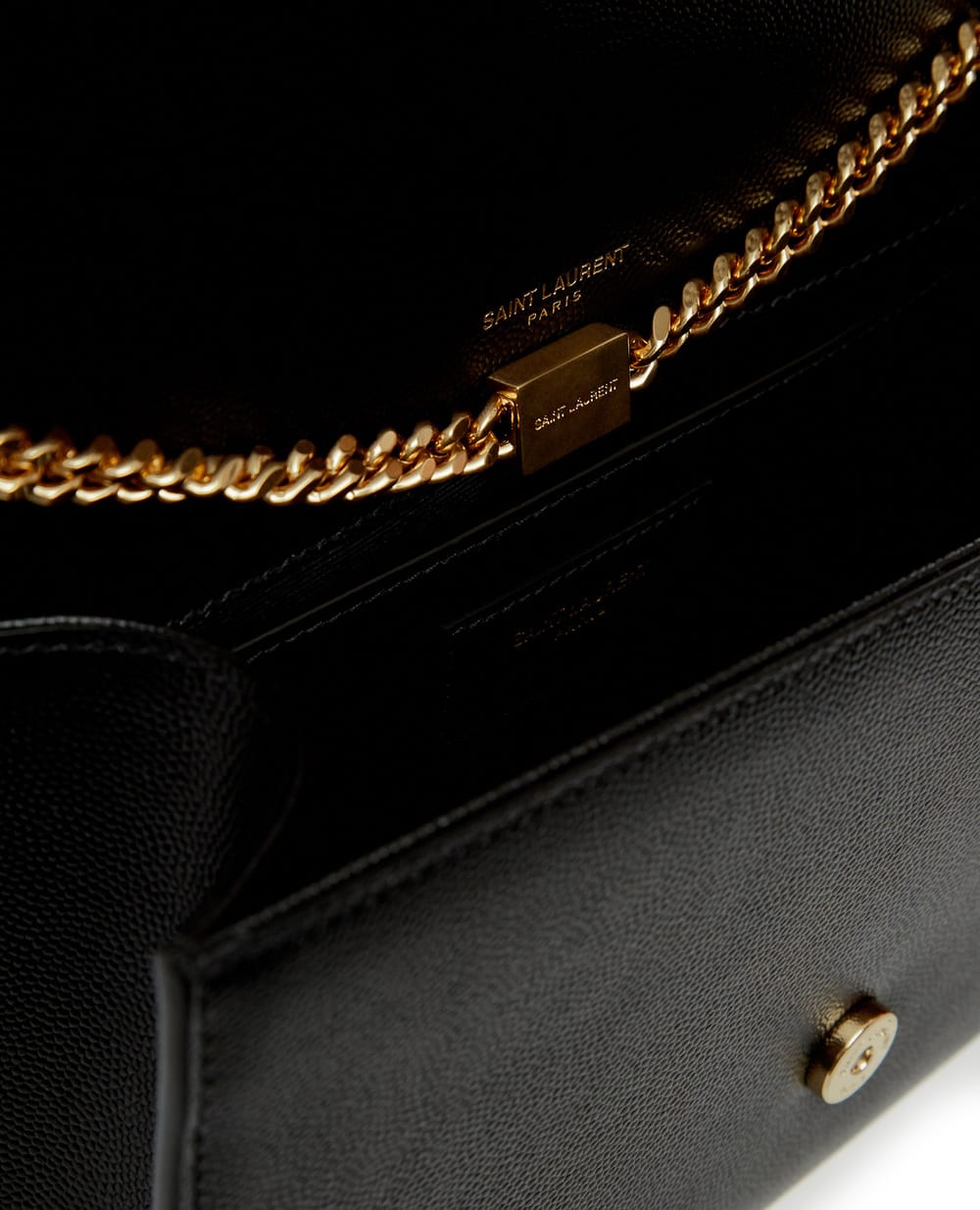 Кожаная сумка Kate Monogram Saint Laurent 354119-BOW0J, черный цвет • Купить в интернет-магазине Kameron
