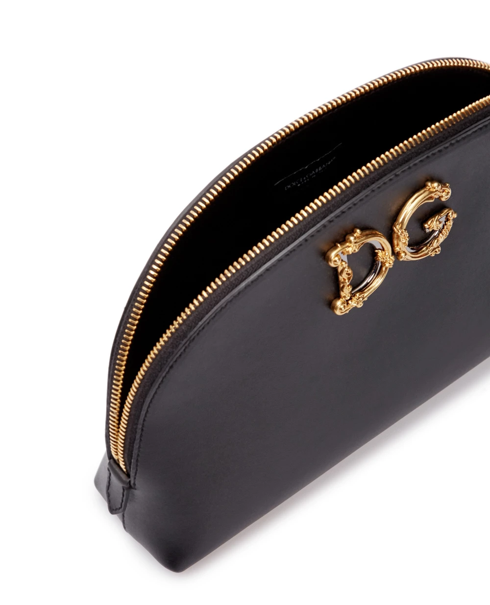 Кожаная косметичка Dolce&Gabbana BI2924-AX121, черный цвет • Купить в интернет-магазине Kameron