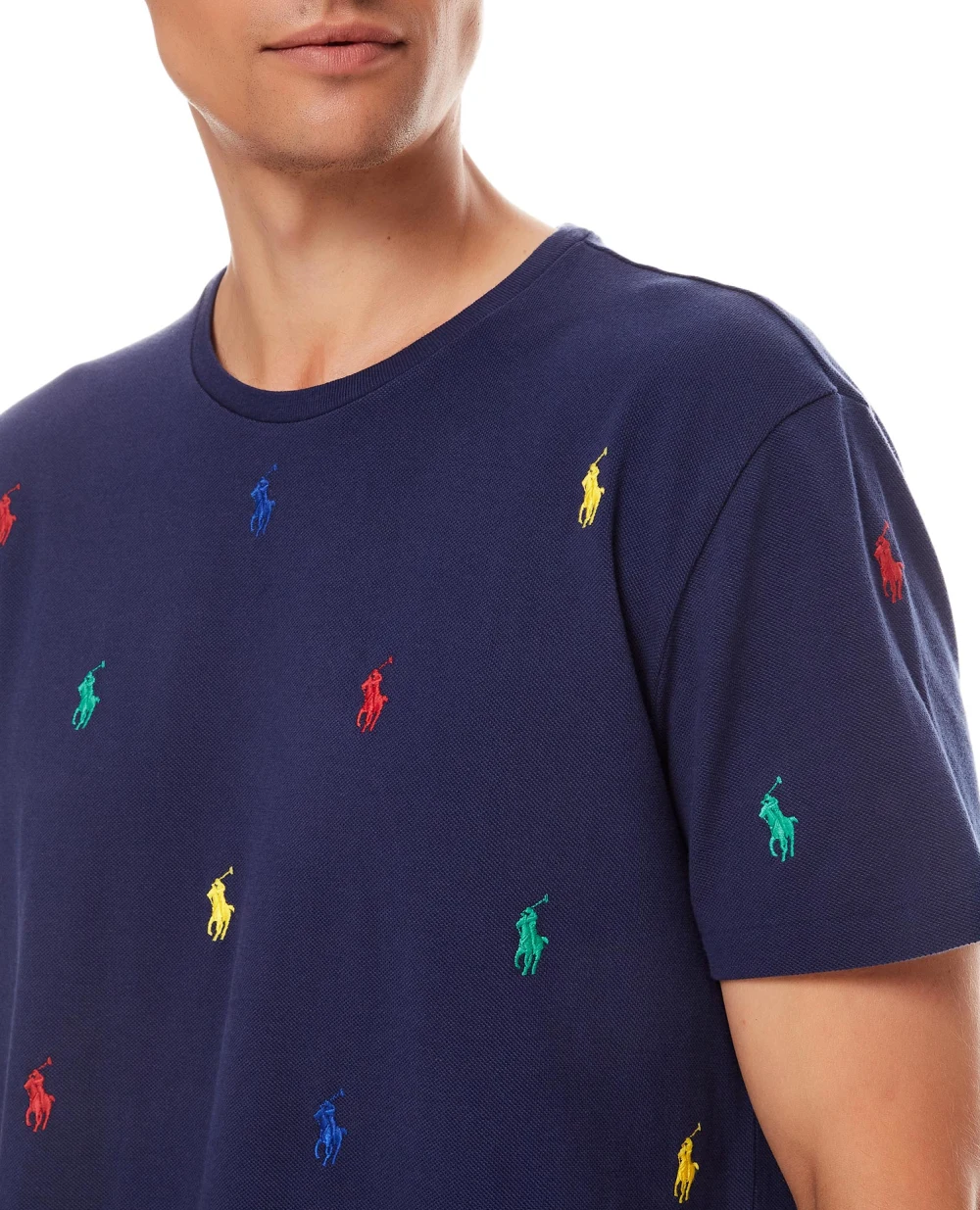 Футболка Polo Ralph Lauren 710842916001, синий цвет • Купить в интернет-магазине Kameron