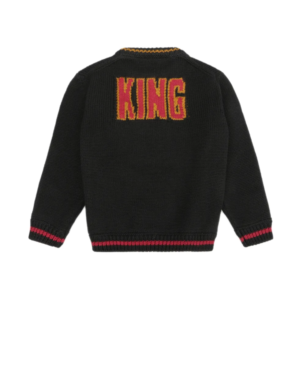 Шерстяной джемпер Dolce&Gabbana Kids L4KW13-JAVHK-B, черный цвет • Купить в интернет-магазине Kameron