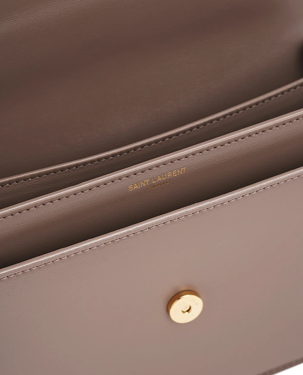 Кожаная сумка Sunset Medium Saint Laurent 442906-D420W, серый цвет • Купить в интернет-магазине Kameron