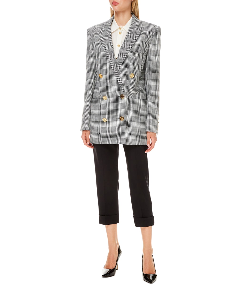Блейзер Balmain WF1SH010W131, серый цвет • Купить в интернет-магазине Kameron