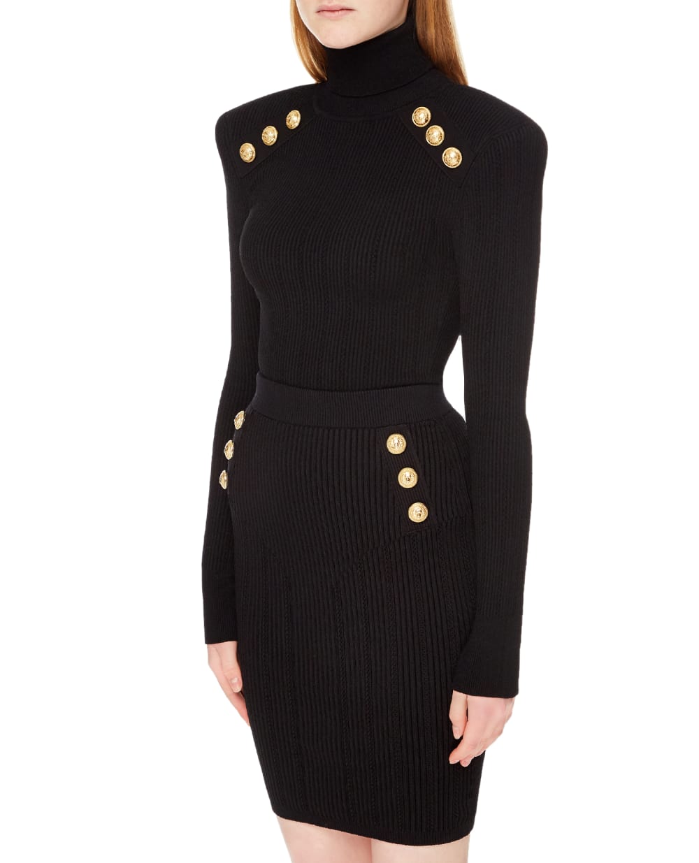 Гольф Balmain YF1KH000KB00, черный цвет • Купить в интернет-магазине Kameron