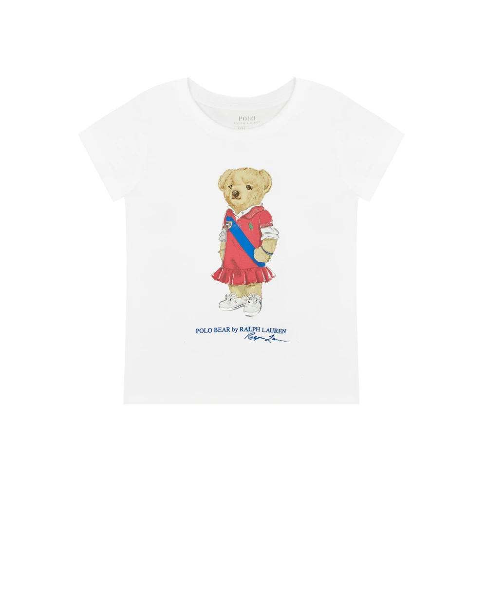 Детская футболка Polo Bear Polo Ralph Lauren Kids 312838265001, белый цвет • Купить в интернет-магазине Kameron